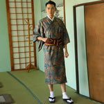 Charger l'image dans la galerie, Kimono Japonais Homme en Soie 'Haruna'