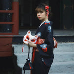 Charger l'image dans la galerie, Kimono Motif Japonais Femme 'Gozaisho'