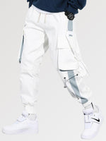 Charger l'image dans la galerie, Pantalon Cargo Blanc Style Japonais Homme 'Kushima'