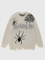 Charger l'image dans la galerie, Pull Streetwear Motif Araignée