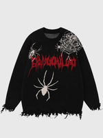 Charger l'image dans la galerie, Pull Streetwear Motif Araignée