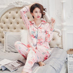 Charger l'image dans la galerie, Pyjama Japonais en Soie Rose