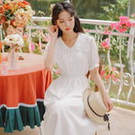 Charger l'image dans la galerie, Robe Japonaise Blanche Vintage 'Toshiko'