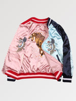 Charger l'image dans la galerie, Sukajan Jacket Réversible Bleu et Rose 'Kawagoe'