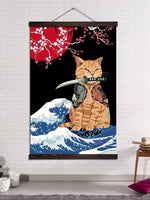 Charger l'image dans la galerie, Tableau Soleil Levant 'Neko Kanagawa'