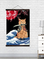 Charger l'image dans la galerie, Tableau Soleil Levant 'Neko Kanagawa'