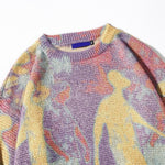 Charger l'image dans la galerie, Pull Multicolore Motif Silhouette 'Tashoku'