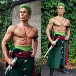 Charger l'image dans la galerie, Cosplay Roronoa Zoro Vert One Piece
