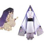 Charger l'image dans la galerie, Cosplay Scaramouche Genshin Impact blanc et violet
