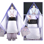 Charger l'image dans la galerie, Cosplay Scaramouche Genshin Impact blanc et violet
