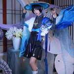 Charger l'image dans la galerie, Cosplay Scaramouche Genshin Impact bleu
