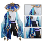 Charger l'image dans la galerie, Cosplay Scaramouche Genshin Impact bleu
