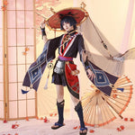 Charger l'image dans la galerie, Cosplay Scaramouche Genshin Impact noir
