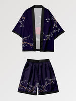 Charger l'image dans la galerie, Ensemble Kimono Short 'Soleil Levant'
