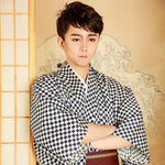 Charger l'image dans la galerie, Kimono Japonais Damier Homme 'Chokai'
