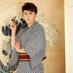 Charger l'image dans la galerie, Kimono Japonais Damier Homme 'Chokai'
