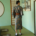Charger l'image dans la galerie, Kimono Japonais Homme en Soie 'Haruna'
