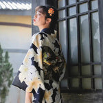 Charger l'image dans la galerie, Kimono Motif Japonais Femme 'Tengu'
