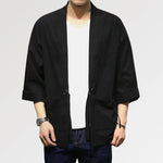 Charger l'image dans la galerie, Kimono Noir Homme
