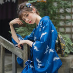 Charger l'image dans la galerie, Kimono Style Japonais Femme 'Ofunato'

