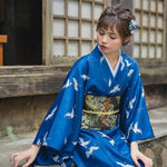 Charger l'image dans la galerie, Kimono Style Japonais Femme 'Ofunato'
