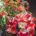 Charger l'image dans la galerie, Kimono Traditionnel Femme 'Kasumigaura'
