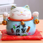 Charger l'image dans la galerie, Maneki-Neko Tirelire Bleu
