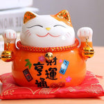 Charger l'image dans la galerie, Maneki-Neko Tirelire Orange
