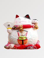 Charger l'image dans la galerie, Maneki-Neko Tirelire 'Petit Éventail'
