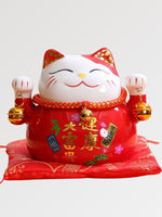 Charger l'image dans la galerie, Maneki-Neko Tirelire Rouge
