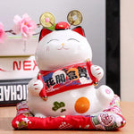 Charger l'image dans la galerie, Maneki-Neko Tirelire 'Ruban Japonais'
