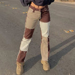 Charger l'image dans la galerie, Pantalon Empiècement Femme 'Hamamatsu'
