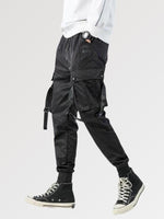 Charger l'image dans la galerie, Pantalon à Sangles Streetwear Noir 'Omura'
