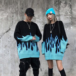 Charger l'image dans la galerie, Pull Japonais Flammes 'Hono'
