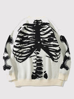 Charger l'image dans la galerie, Pull Japonais Motif Squelette 'Shi'
