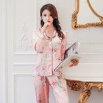 Charger l'image dans la galerie, Pyjama Japonais en Soie Rose
