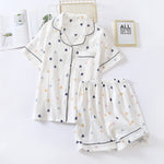 Charger l'image dans la galerie, Pyjama Japonais Femme Short Léger
