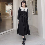 Charger l'image dans la galerie, Robe Japonaise Noire Traditionnelle 'Hangaku'
