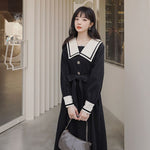 Charger l'image dans la galerie, Robe Japonaise Noire Traditionnelle 'Hangaku'
