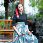 Charger l'image dans la galerie, Robe Traditionnelle 'Grue du Japon'
