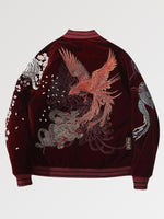 Charger l'image dans la galerie, Sukajan Jacket Phoenix Rouge 'Yamaguchi'
