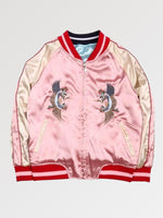 Charger l'image dans la galerie, Sukajan Jacket Réversible Bleu et Rose 'Kawagoe'
