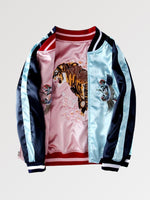 Charger l'image dans la galerie, Sukajan Jacket Réversible Bleu et Rose 'Kawagoe'
