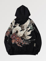 Charger l'image dans la galerie, Sweat à capuche Japonais Brodé 'Tori'
