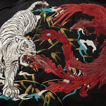 Charger l'image dans la galerie, Sweat à capuche Japonais Tigre Blanc Brodé 'Kendo'
