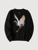 Charger l'image dans la galerie, Sweat Motif Grue du Japon 'Tsuru'
