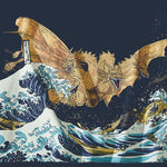 Charger l'image dans la galerie, T-shirt Japonais Gold Dragon 'Arigato'
