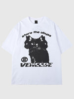Charger l'image dans la galerie, T-shirt Streetwear Motif Chats 'Koneko'
