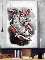 Charger l'image dans la galerie, Tableau Poisson Japonais 'Carpe Koï'
