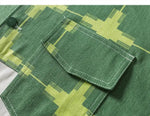 Charger l'image dans la galerie, Veste en Jean Motif Vert 'Matsuri'
